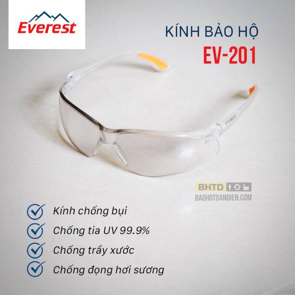Kính chống bụi, kính chống tia UV nhập khẩu Everest