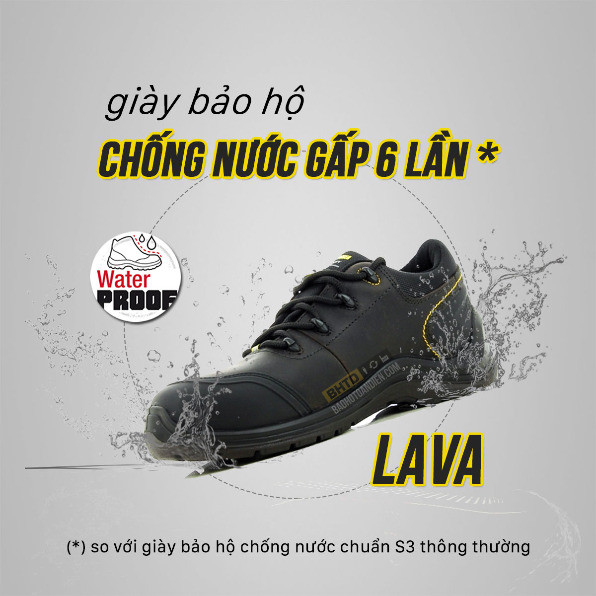 Giày đi mưa bảo hộ cao cấp Safety Jogger Lava
