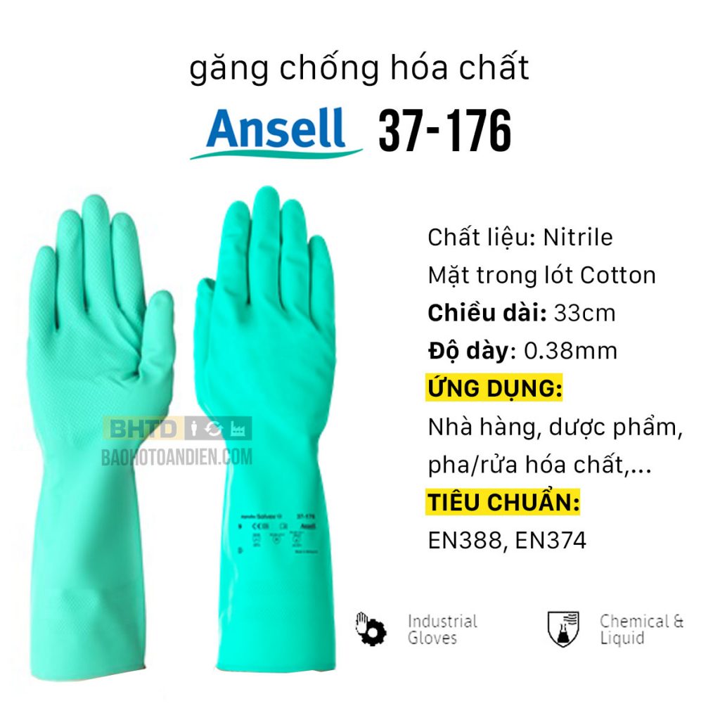 Găng tay cao su Ansell 37-176