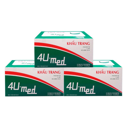 Khẩu trang y tế 4U-Med (hộp 50 cái)