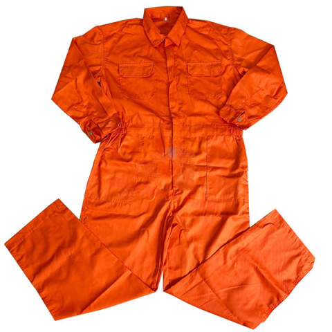 Bộ quần áo liền thân kaki màu cam